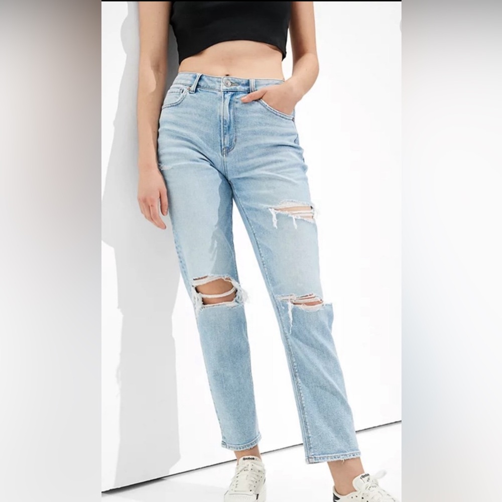 American Eagle mom straight Jean
